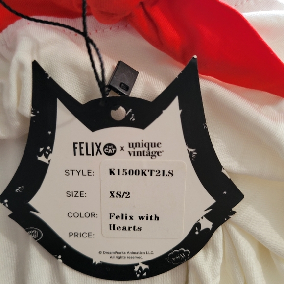Felix the Cat x Unique Vintage Retro Top Size Xs/2 - Picture 7 of 10